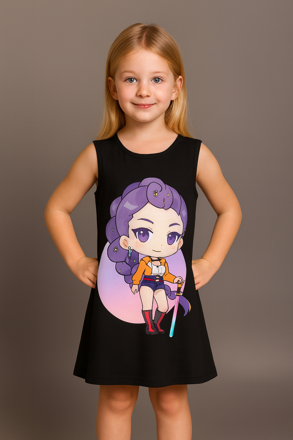 Vestido Niña Kpop Negro