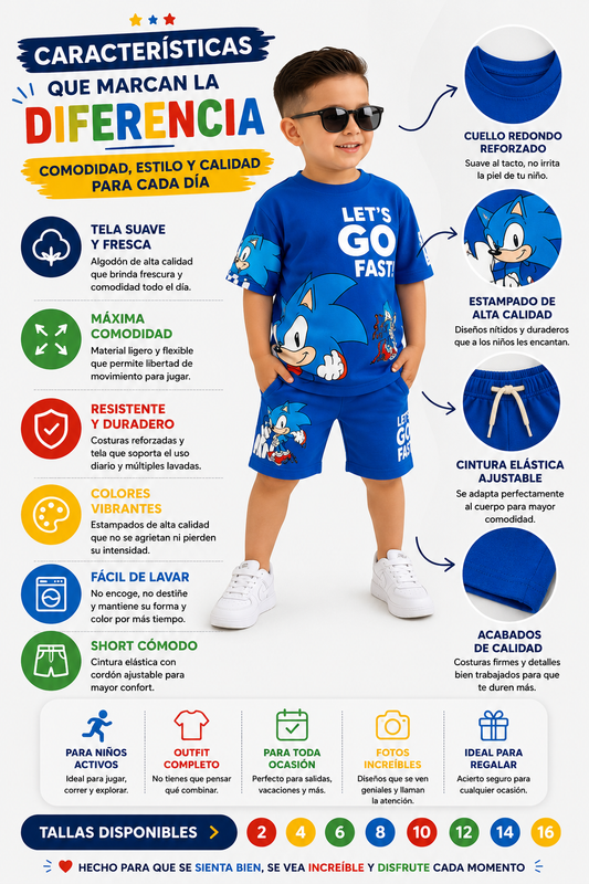 Conjunto Super Kids